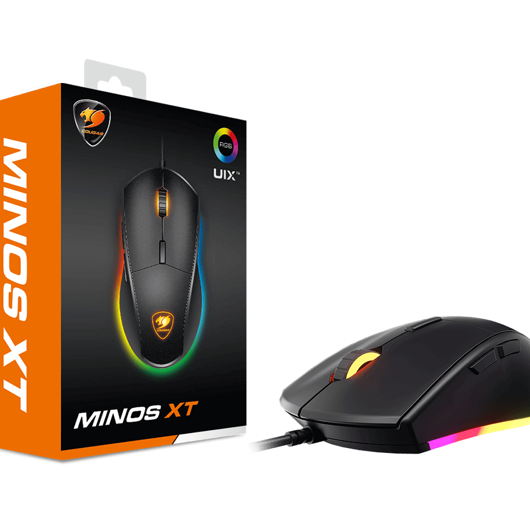 Mouse Gamer Cougar Minos XT, Óptico, 6 Botones, 4000 DPI, RGB, Negro 2
