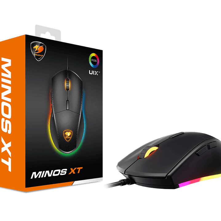 Mouse Gamer Cougar Minos XT, Óptico, 6 Botones, 4000 DPI, RGB, Negro 2