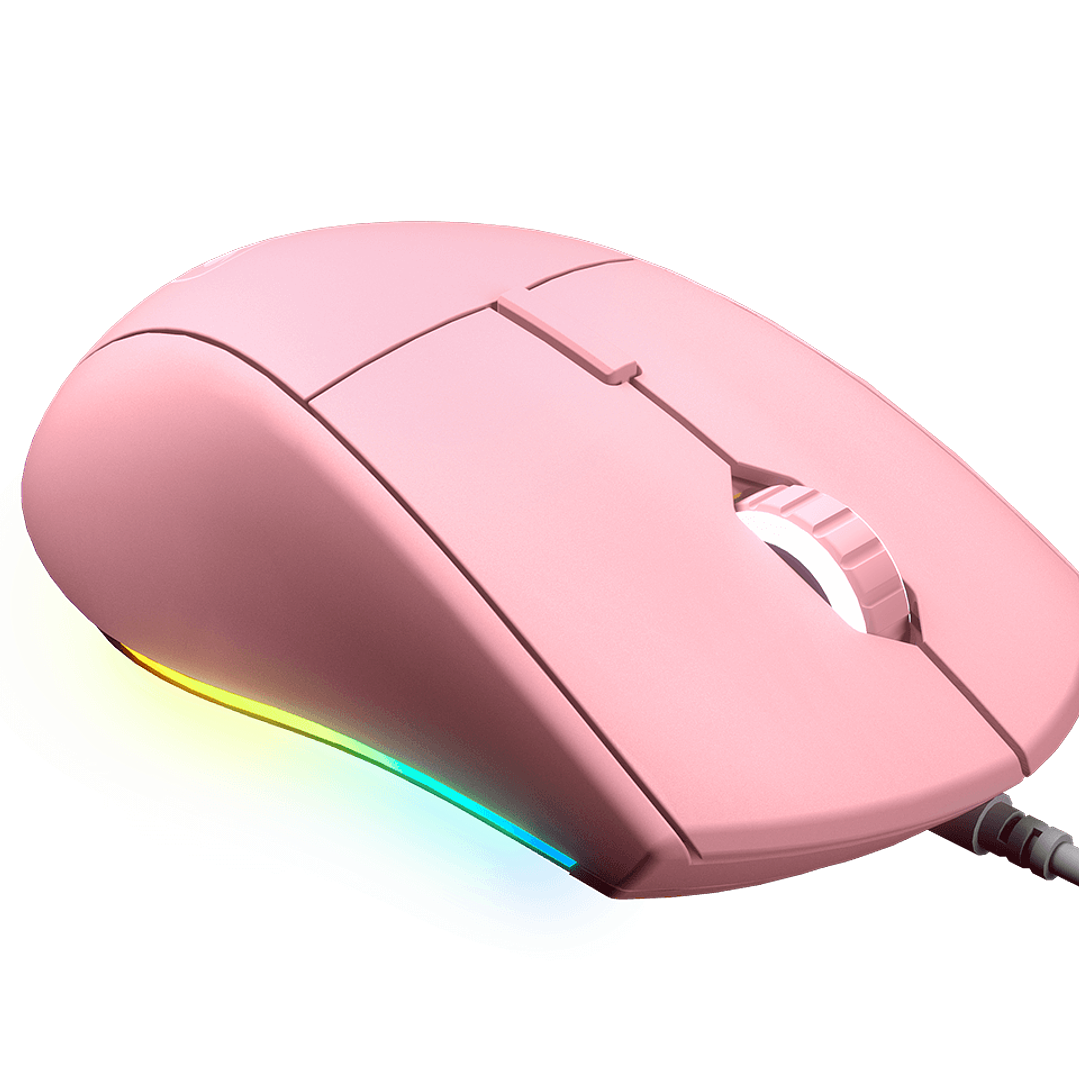 Mouse Gamer Cougar Minos XT, 6 Botones, 4000DPI, Color Rosado 2