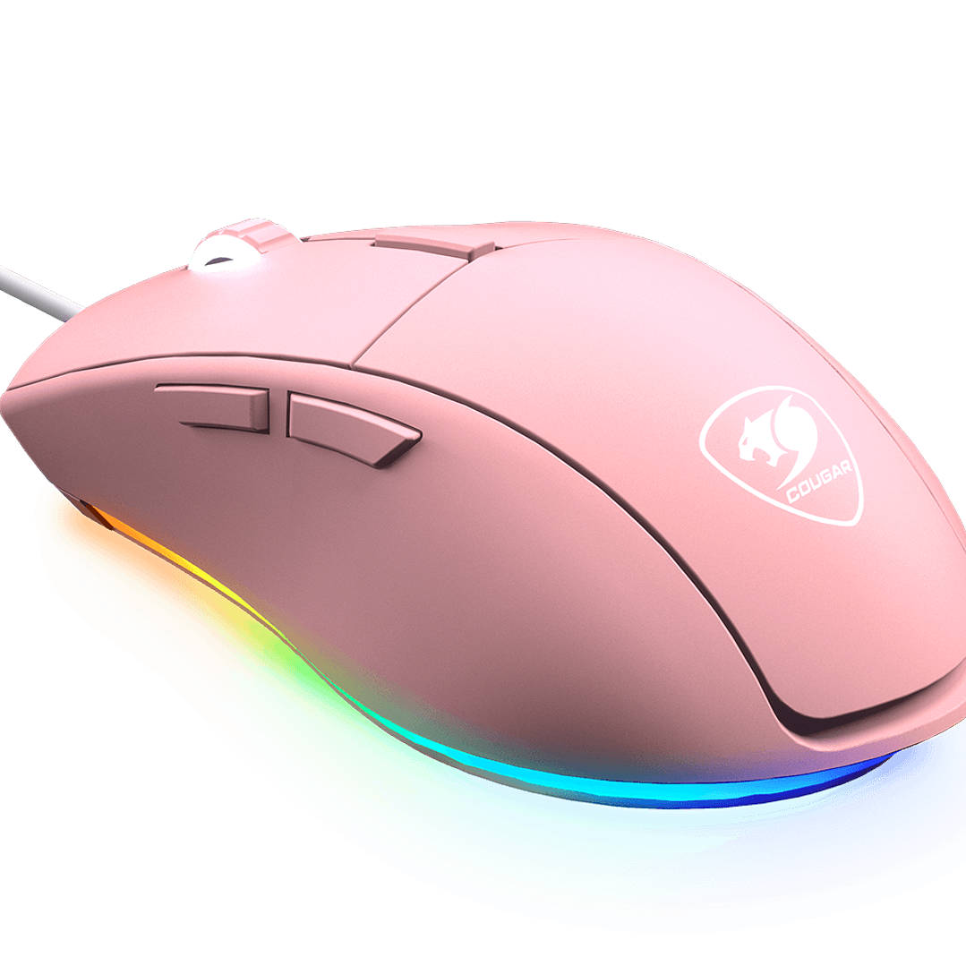 Mouse Gamer Cougar Minos XT, 6 Botones, 4000DPI, Color Rosado 3