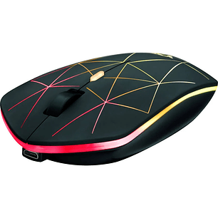 Mouse Gamer Trust GXT 117 Strike Wireless RGB 1400 DPI, Batería recargable integrada, Led