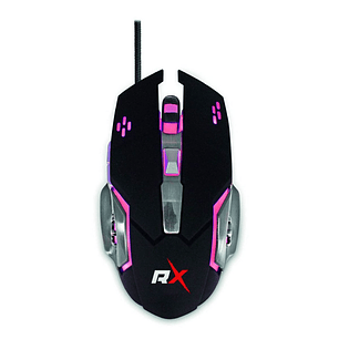 Mouse Gamer Reptilex 5 3600 Dpi Retroiluminado Color Negro