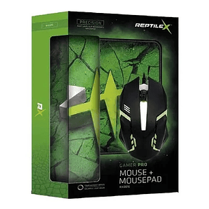 Kit Gamer Mouse + Mouse Pad REPTILEX