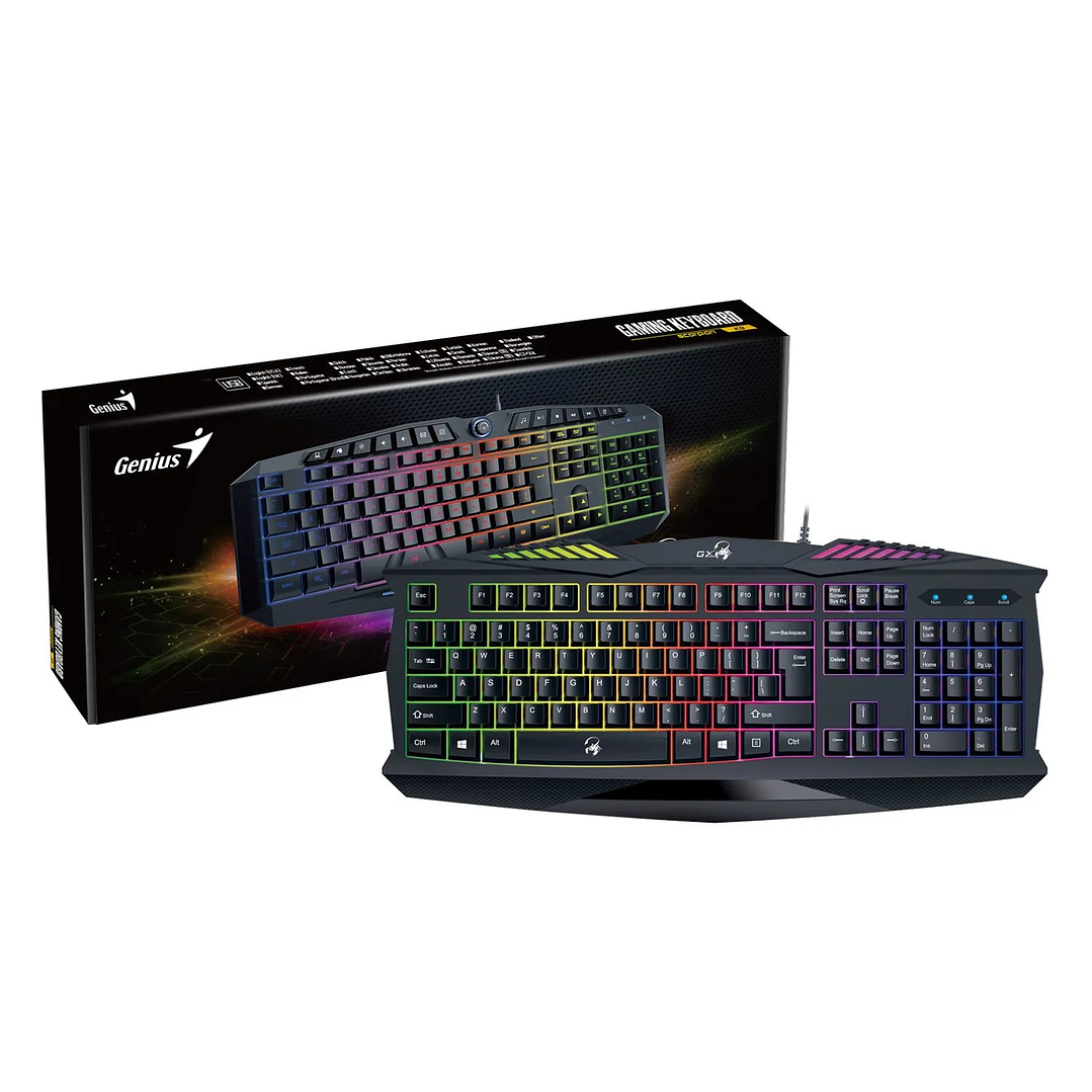 TECLADO GENIUS SCORPION  K220 NEGRO OPEN BOX 1