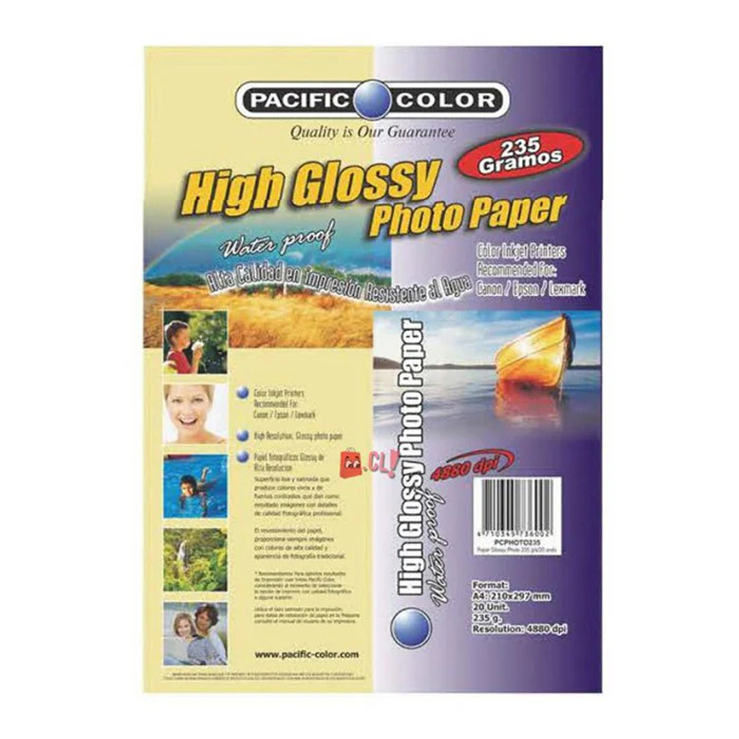 Papel Fotográfico Premium 235G High Quality - Pack 20 Hojas 1