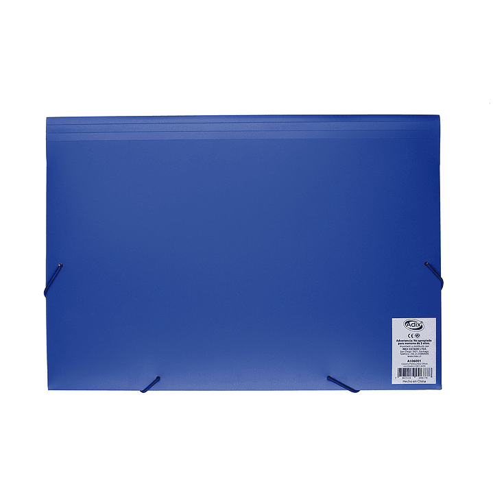 CARPETA PLASTICA C/ ELASTICO AZUL ADIX 3
