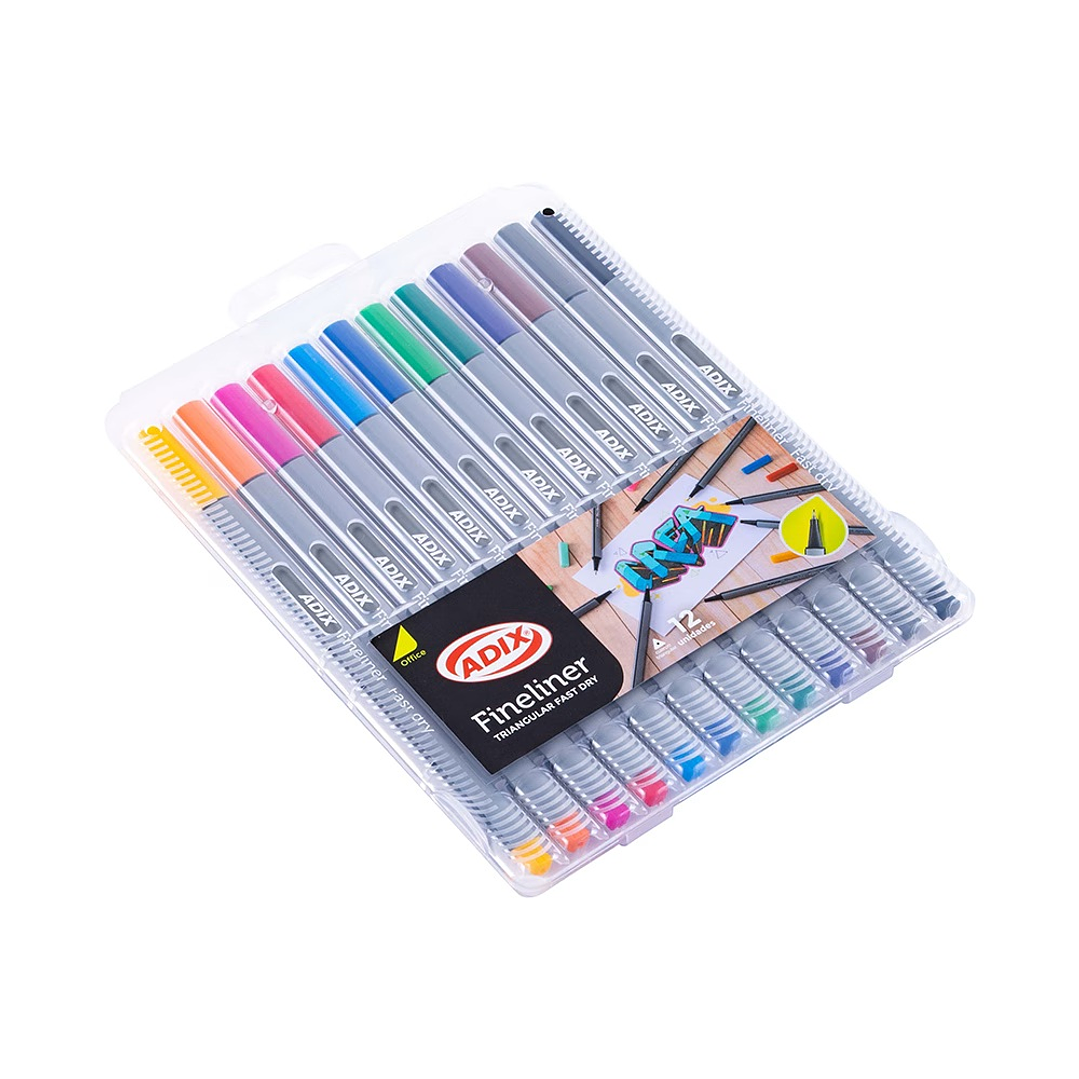 LAPIZ FINELINER TRIANGULAR FAST DRY 12 UNID. ADIX 3