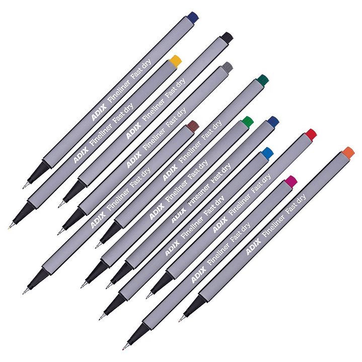 LAPIZ FINELINER TRIANGULAR FAST DRY 12 UNID. ADIX 4