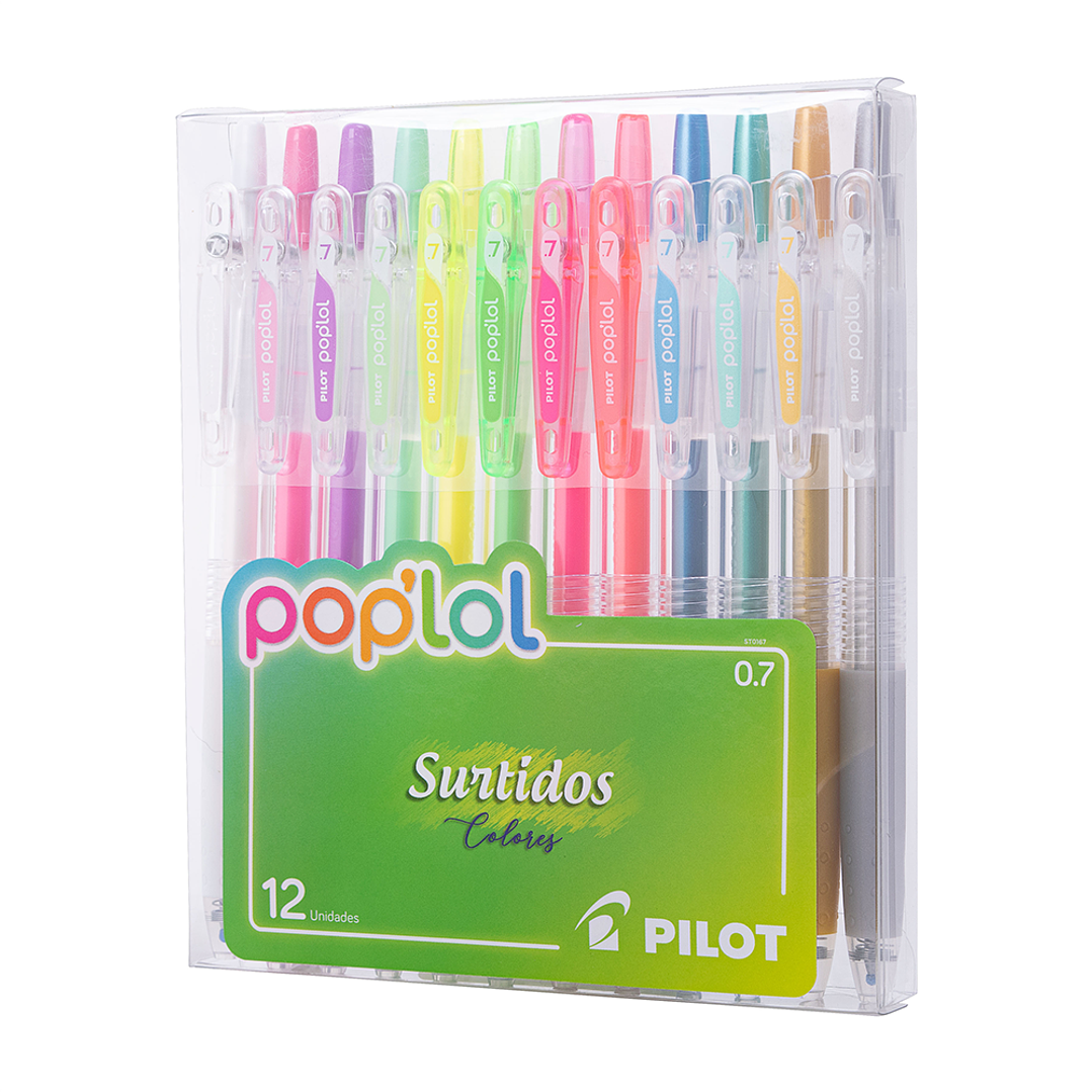 Set Lápices Gel Pop´lol 0.7 Lollipop 12 unidades pilot 2