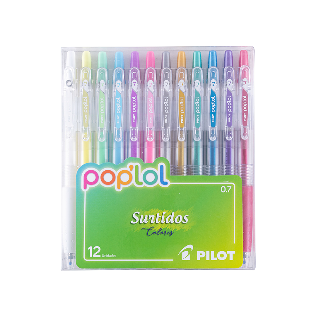 Set Lápices Gel Pop´lol 0.7 Sunshine 12 unidades Pilot 1