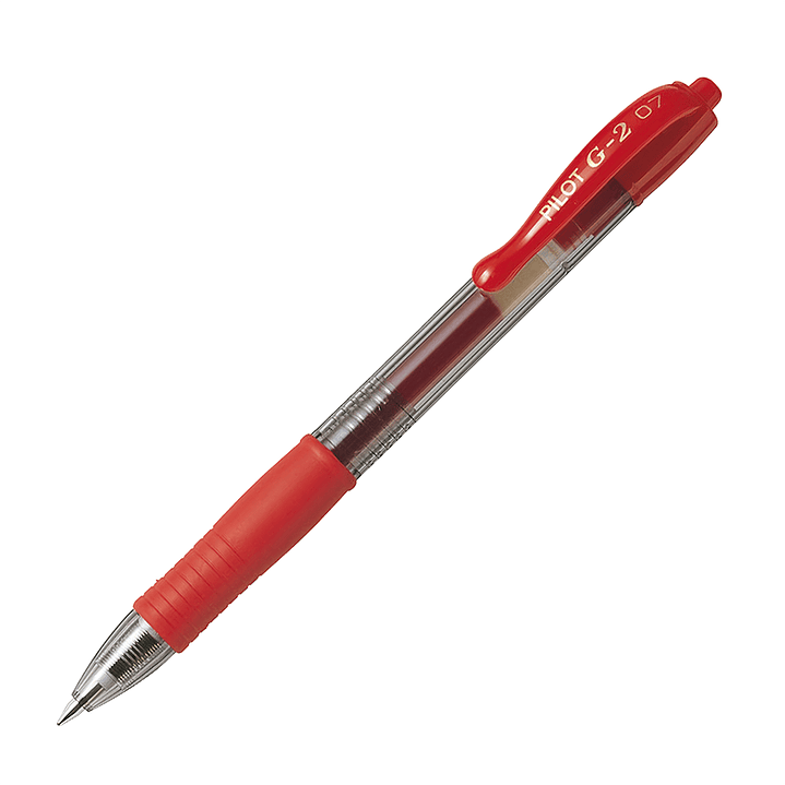 Lápiz Gel G-2 0.7 Rojo Pilot 1