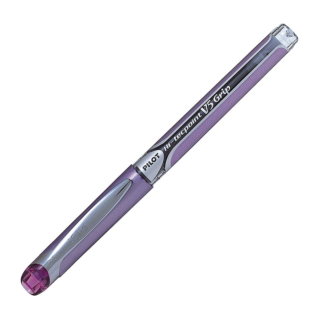 Lápiz Tinta Hi-Tecpoint Grip V5 0.5 Morado Pilot 1