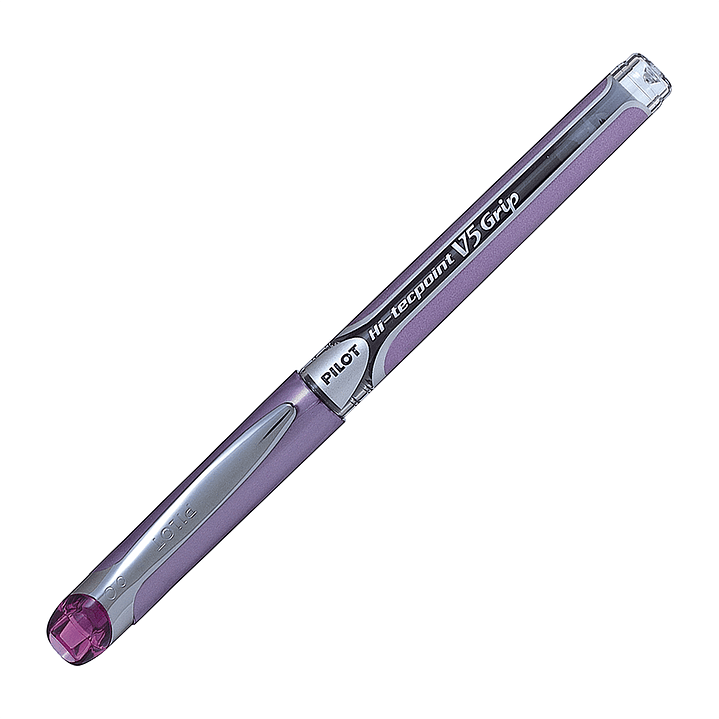 Lápiz Tinta Hi-Tecpoint Grip V5 0.5 Morado Pilot 1