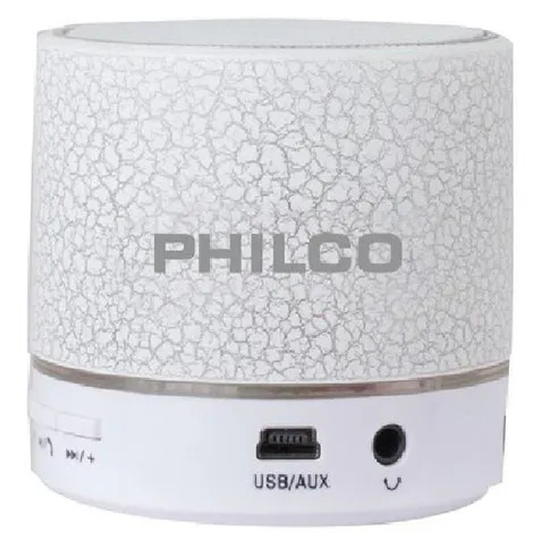 Parlante Bluetooth Usb Led Blanco 325wh Philco 1