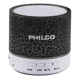 Parlante Bluetooth Usb Led Negro 325wh Philco