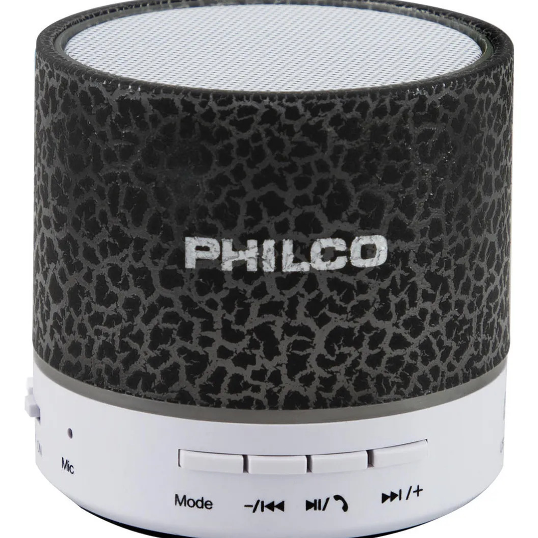 Parlante Bluetooth Usb Led Negro 325wh Philco 1