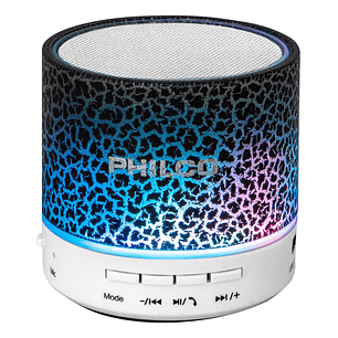 Parlante Bluetooth Usb Led Negro 325wh Philco