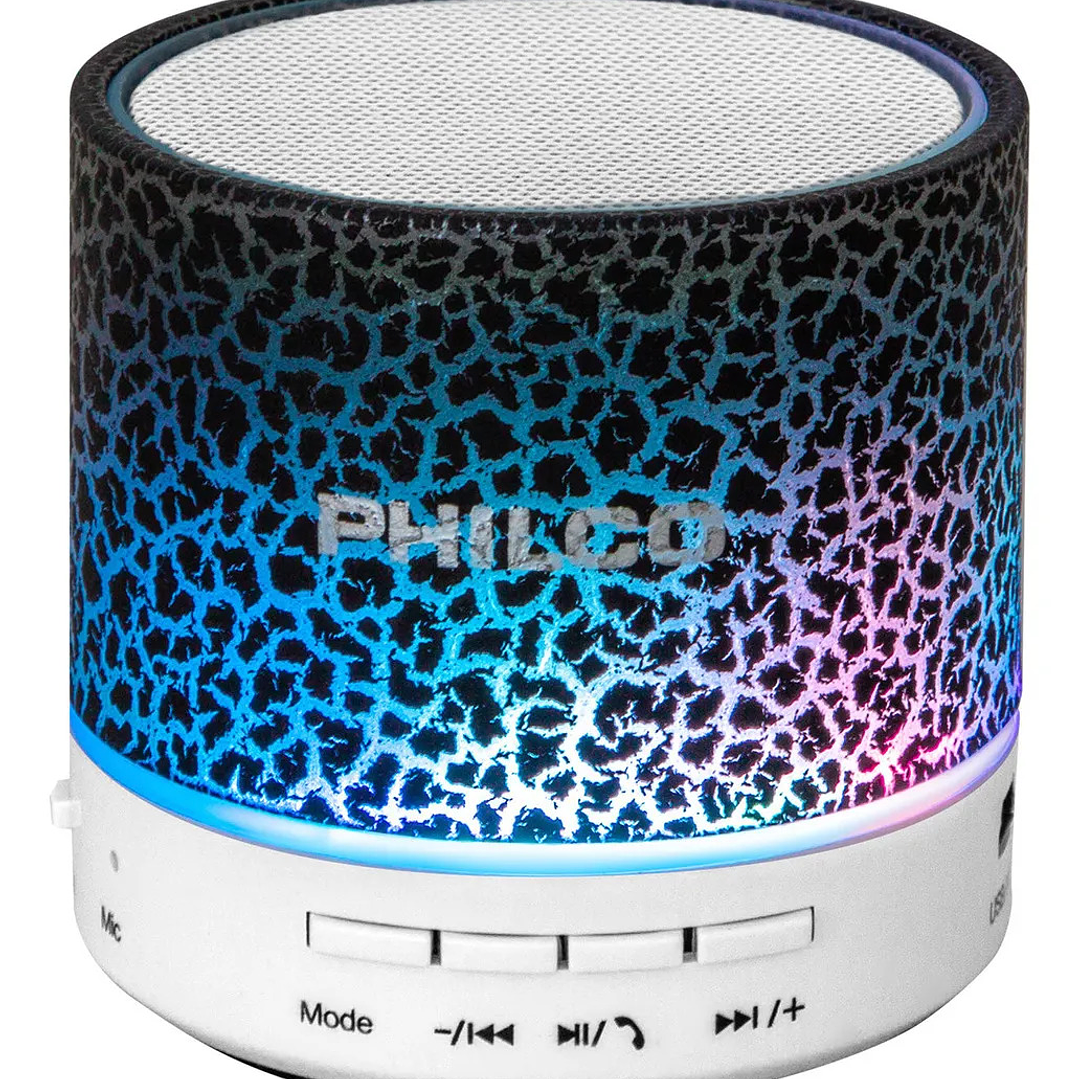 Parlante Bluetooth Usb Led Negro 325wh Philco 2