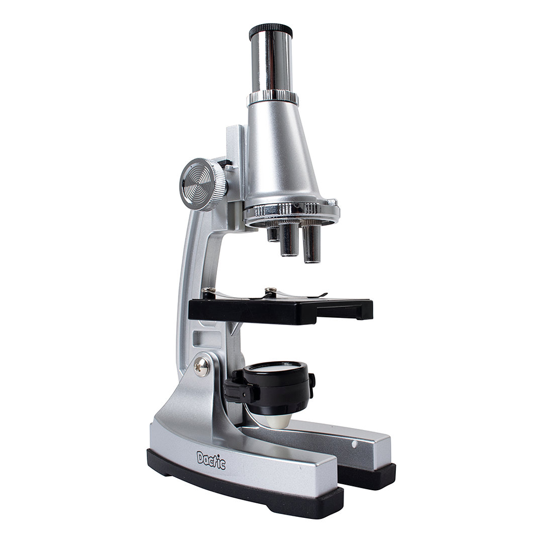 Microscopio 1200x Con Accesorios Color Plateado 3