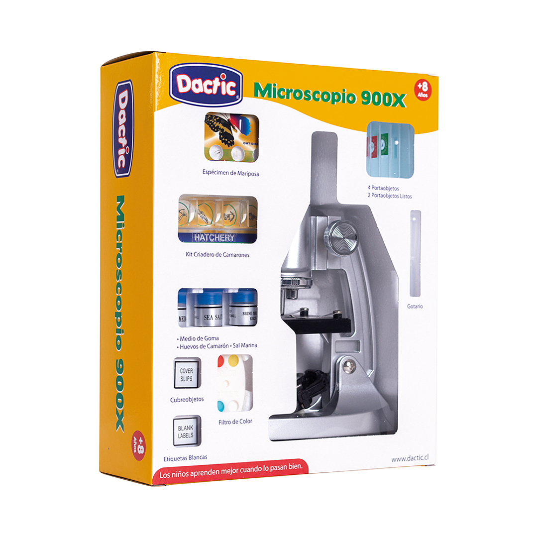 Microscopio 900x Color Plateado Dactic D705083 DACTIC 1
