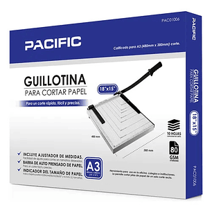 Guillotina Pacific Color 46x38 Pulgadas A3 Pac01006