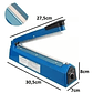 Maquina Para Sellar Selladora Bolsas 20cm + Repuesto /227018 Color Azul - 227018 - Miniatura 1