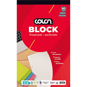 Block Oficio Composición Colon 80 hjs