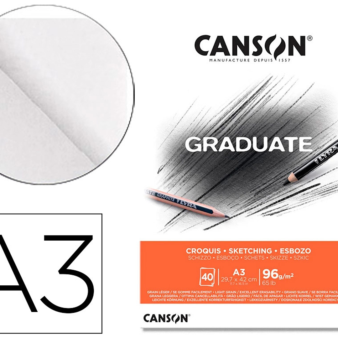 Canson Graduate Croquis Tamaño A3 1