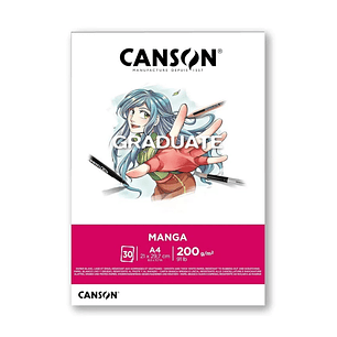 BlocK Manga Graduate Encolado 1 Lado Grano Fino Canson