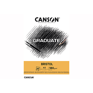 Canson Graduate  Block Bristol 20 hojas 180 g/m2
