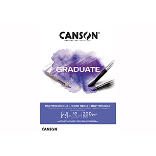 Canson Graduate Mix Media A4 200grs
