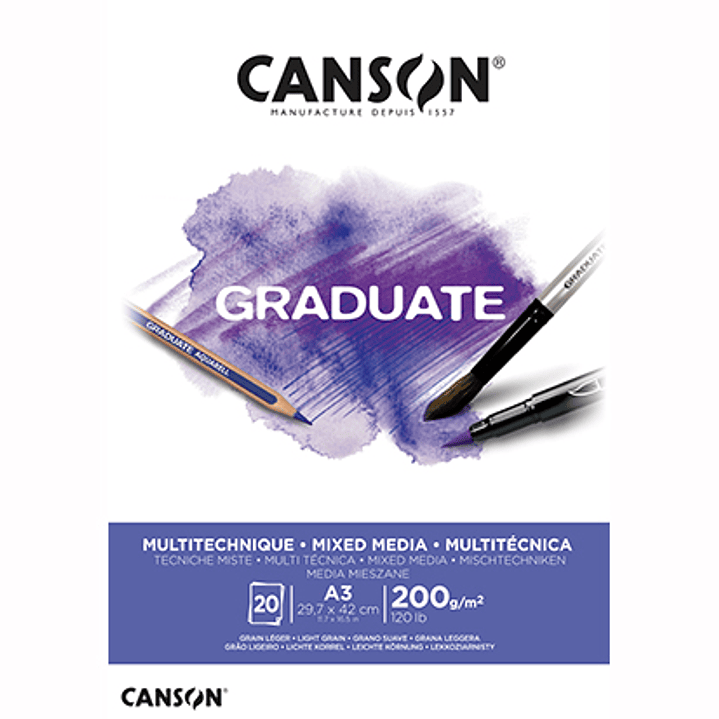 Canson Graduate Mix Media A4 200grs 1