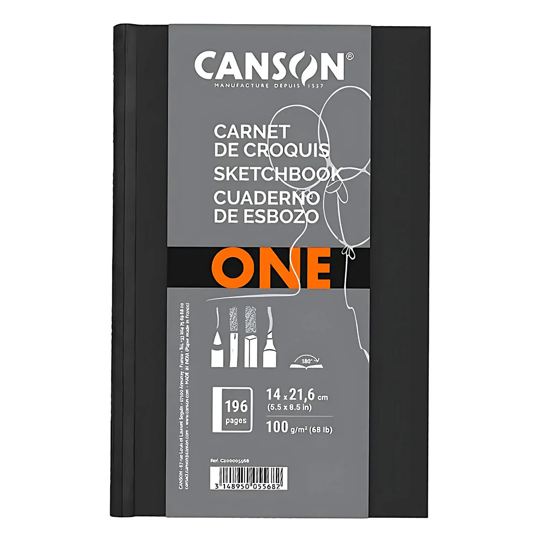 Canson Art Book - Libreta One 98 Hojas, 100 g/m2  14 x 21.6 cm 1