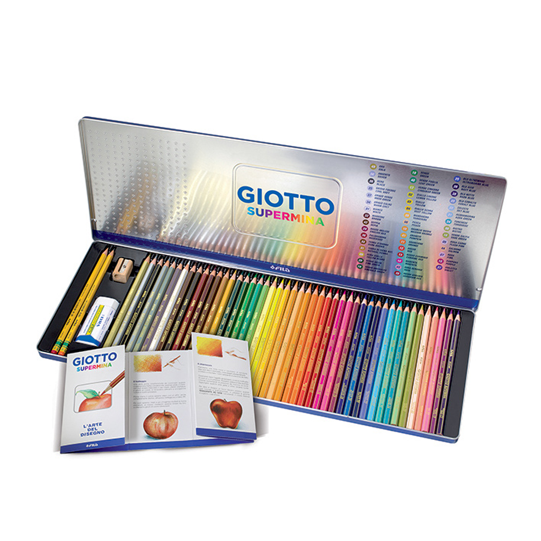 Giotto Supermina Lápices De Colores - Set De 50 Piezas 1