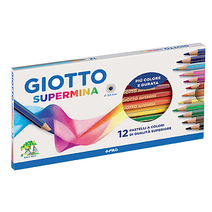 Giotto Supermina 12 colores Premium