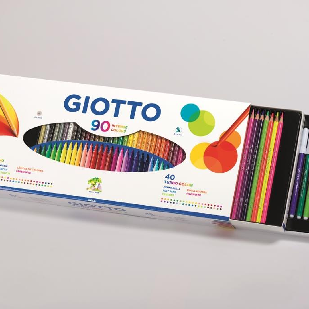 Lapices Giotto Supermina Lata 36 Unidades Profesional Colores Surtidos 1