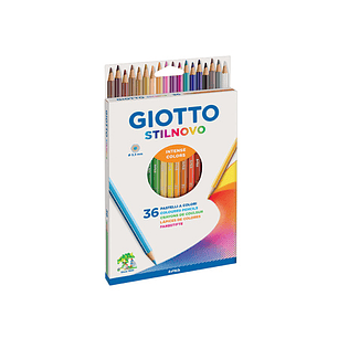 Lápices Giotto Stilnovo 36 Unidades Colores Escolar 