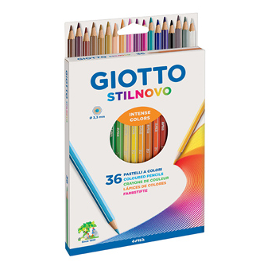 Lápices Giotto Stilnovo 36 Unidades Colores Escolar  1