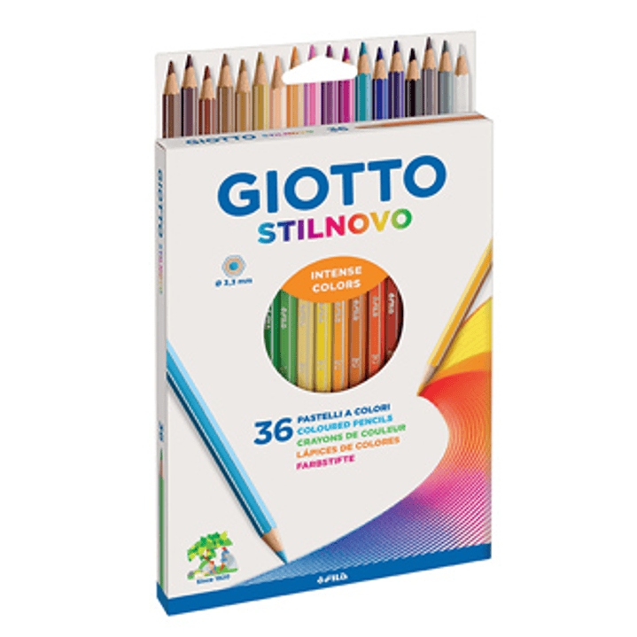 Lápices Giotto Stilnovo 36 Unidades Colores Escolar  1