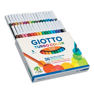 Marcador Escolar Giotto Turbo Color - 36 Colores