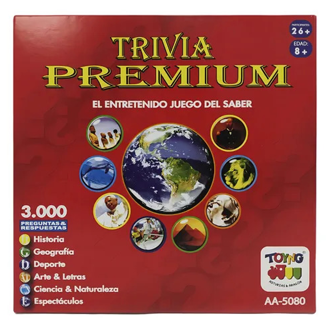 Juego De Mesa Trivia Premium 3000 Pregunta / Divertido 2
