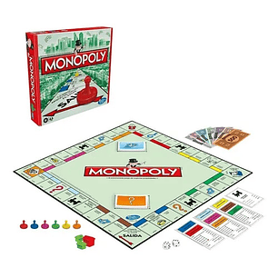 Juego De Mesa Hasbro Monopoly Clásico 2-6 Jugadores desde los 8 años Español