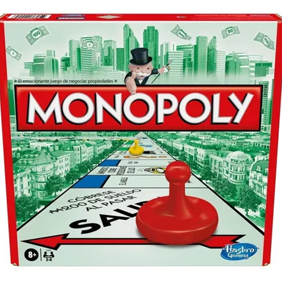 Juego De Mesa Hasbro Monopoly Clásico 2-6 Jugadores desde los 8 años Español 2