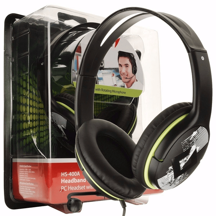 AUDÍFONOS GENIUS HEADSET HS-400 MULTIMEDIA 3