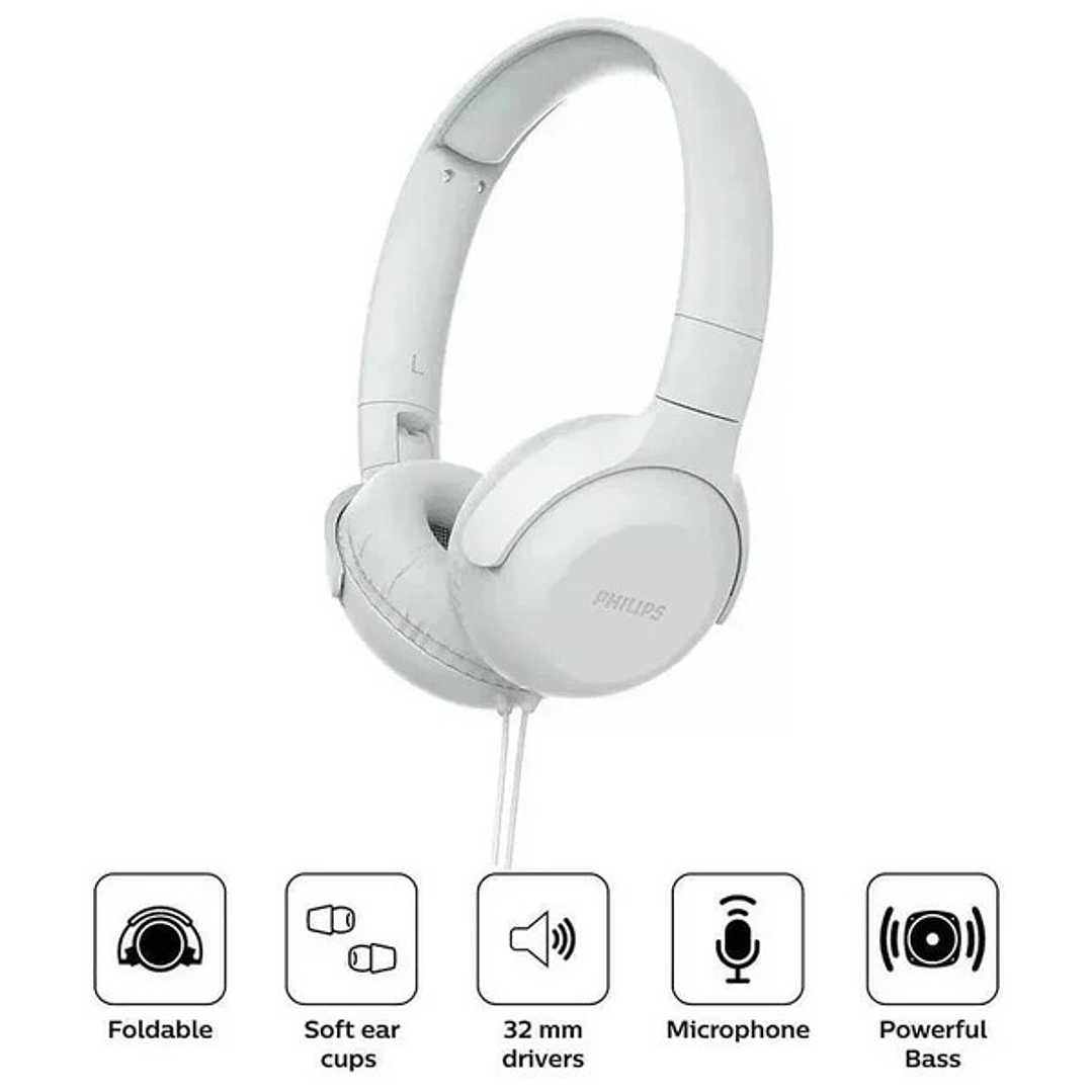 AURICULAR 2000 SERIES PHILIPS  MICROFONO INTEGRADO BLANCO 1