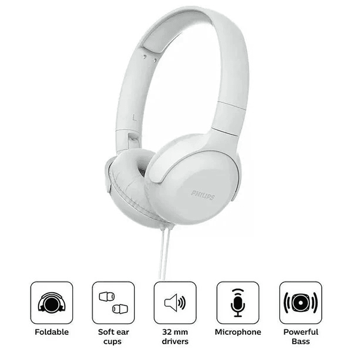 AURICULAR 2000 SERIES PHILIPS  MICROFONO INTEGRADO BLANCO 1