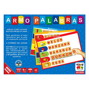 Juego De Mesa Armo Palabras