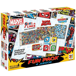 Fun Pack  4 Juegos MARVEL y DISNEY (Modelos Aleatorios)