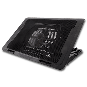 VENTILADOR COOLER NOTEBOOK AJUSTABLE NEGRO ULTRA