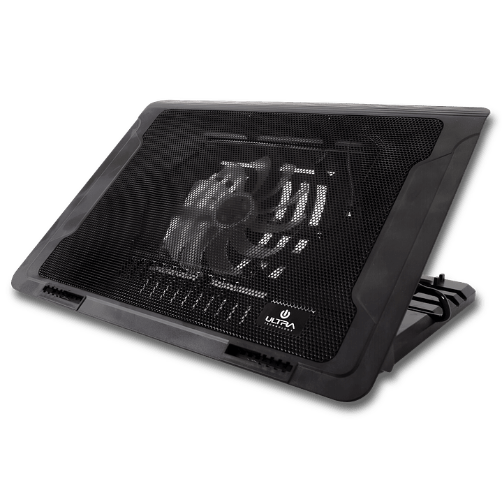 VENTILADOR COOLER NOTEBOOK AJUSTABLE NEGRO ULTRA 1